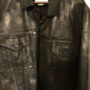 RARE Denim and Supply waxed black denim jacket